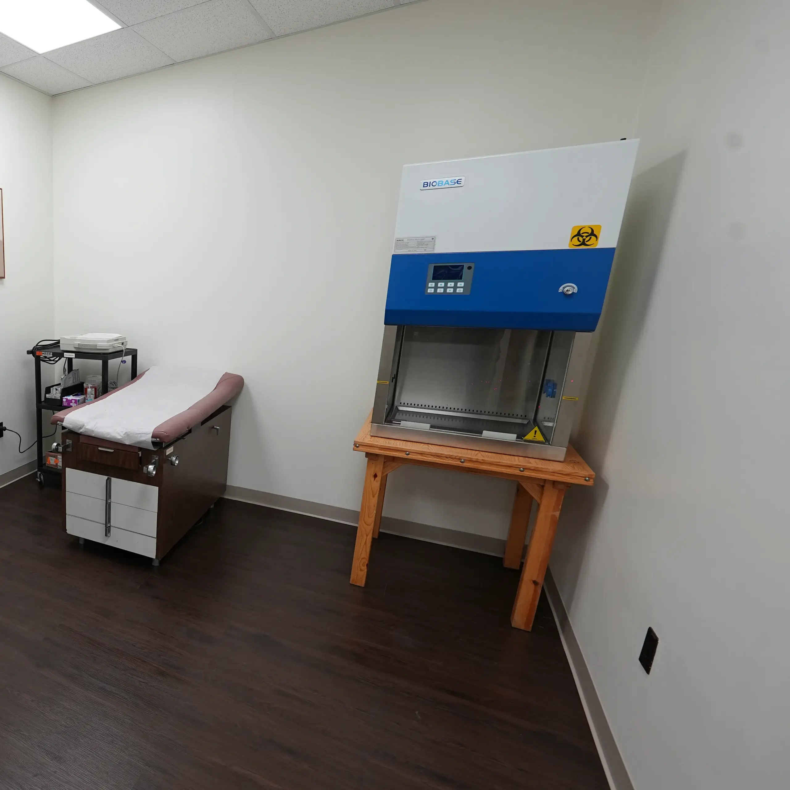 Ductless Fume Hood for protocol-required handling procedures